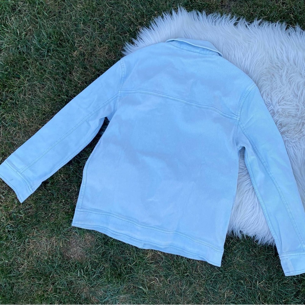 Faherty Sunwashed Chore Jacket Button Down Light … - image 6